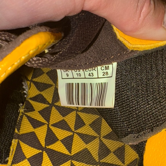 Puma super liga OG retro sneakers size 10 brown and yellow - Picture 8 of 8